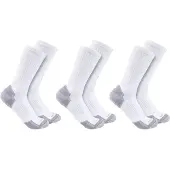 Carhartt Midweight Cotton Blend Crew Sock 3-pack Men White M