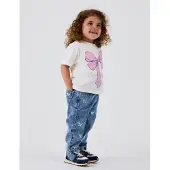 Name it Jeans - NmfBella - Medium+ Blue Denim/BOWS - - 2 år (92) - Jeans