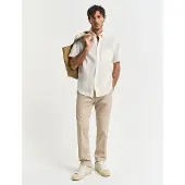 Gant for man. 1505280 Slim Fit Sport Chino trousers beige (38/34), Casual, Cotton