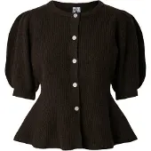 Pieces Pcsilly Puff Strikket Cardigan