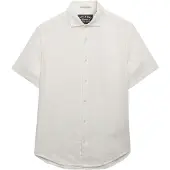 Superdry Riviera Linen Kortarmet Skjorte