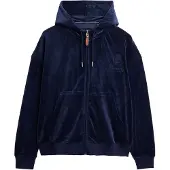 Superdry Country Club Velour Genser Med Hel Glidelås