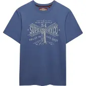 Superdry for man. M1012353A Lo-fi Dockside navy T-shirt (L), Casual, Cotton, Short sleeve