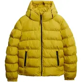 Superdry for man. M5011905A Hooded Sports Quilted Jacket yellow (L), Casual, Polyester