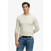 Superdry Slub Grandad Langarmet T-skjorte