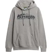 Superdry for man. M2014379A Outdoor Scene Relaxed Hood grey (XL), Casual, Sustainable, Recycled Cotton