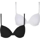 Urban Classics Basic Cotton Lace Bh 2 Enheter