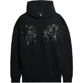 Superdry for woman. W2012463A Sweatshirt Tattoo Embellish Oversize black (XL), Casual, Cotton