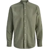 Jack & Jones Breeze Band Linen Blend Skjorte Med Lange Ermer