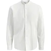 Jack & Jones Breeze Band Linen Blend Skjorte Med Lange Ermer