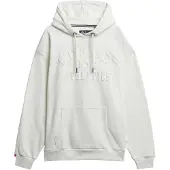 Superdry for man. M2014391A Sweatshirt Athletic Emboss Oversized Hood white (XL), Casual, Cotton