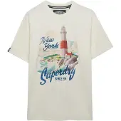 Superdry for man. M1012355A Matitime Loose T-shirt white (S), Casual, Cotton, Short sleeve