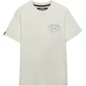 Superdry for man. M1012353A Lo-fi Dockside T-shirt off-white (L), Casual, Cotton, Short sleeve