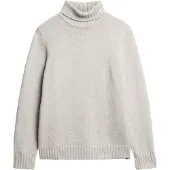Superdry for man. M6110618A Light gray Brushed Roll Jersey (L), Casual, Grey, Polyester