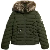 Superdry Fuji Faux Fur Padded Jakke