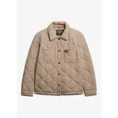 Superdry for woman. W5011992A Beige quilted Chore Liner jacket (M), Casual, Recycled Polister