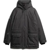 Superdry for man. M5012049A Quilted tweed parka City grey (M), Casual, Recycled Polister, Sustainable