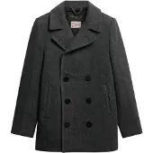 Superdry Merchant Wool Blend Pea Frakk