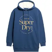 Superdry Luxe Metallic Logo Langarmet Kort Kjole