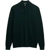 Superdry for man. M6110690A Jumper Essentials Half Zip green (L), Casual, Cotton