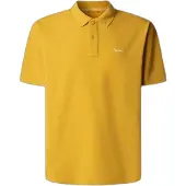 Pepe Jeans for man. PM5400087 Oscar mustard polo shirt (L), Casual, Cotton, Short sleeve