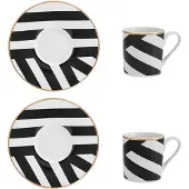 MIKASA Luxe Deco Espressokoppsett 100ml 2 Enheter