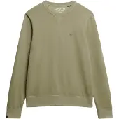 Superdry for man. M2014174A Essential classic sweatshirt green (S), Casual, Cotton