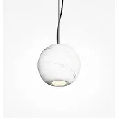 Maytoni Hengelampe BASIC TEXTURE, hvit, Ø 12 cm, marmor, GU10