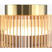 Maytoni LED-taklampe SCALA, brun/bronse, Ø 15 cm, glass