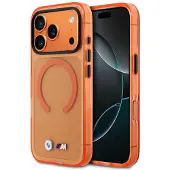 BMW M IML-metalllogoer, MagSafe-etui til iPhone 17 Pro Max – Pro Orange
