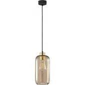 TK Lighting Hengelampe Marco Green, 1 lyskilde, brun