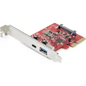 StarTech.com Startech 2-Port 10Gbps USB-A & USB-C PCIe Card, USB 3.1 Gen 2 PCI Express Type C/A Host Controller Card Adapter, USB 3.2 Gen 2x1 PCIe Desktop Expansion Add-On Card, Windows/macOS/Linux - Full/Low-Pro