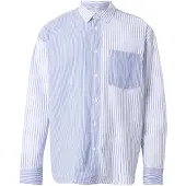 Pepe Jeans for man. PM3091284 Roma blue shirt (M), Casual, Cotton, Long sleeve