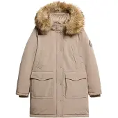 Superdry for woman. W5011786A Everest beige parka (M), Casual, Recycled Polister, Sustainable