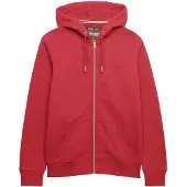 Superdry for man. M2014128A Red Essential Logo Zip Hoodie (XXL), Casual, Cotton