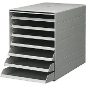 Durable IDEALBOX PLUS - Skuffskap - 7 rom - for C4 (229 x 324 mm) - grå