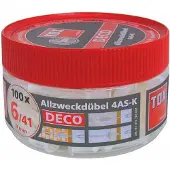Tox 02710113 4as-k Deco 6x28 Mm Plugg 100 Enheter
