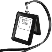 INF ID-kortholder i ekte skinn Black