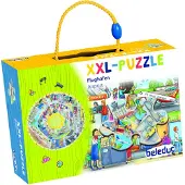 Beleduc Xxl Lærende Flyplass Puzzle 48 Stykker