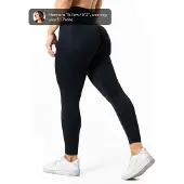 Relode Aura Seamless Scrunch Tights Petite Svart