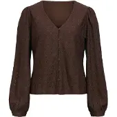 Object V-hals Puff Bluse