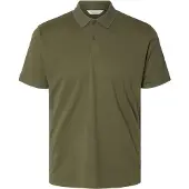 Selected Fave Button Kortermet Poloskjorte