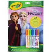 Crayola Aktivitetsbok m. Tusjer - 32 sider - Disney Frozen - - OneSize - Aktivitetsbok