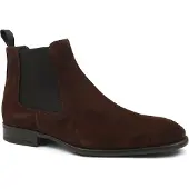 Giorgio Armani Chelsea Boots Semsket Skinn Brun Størrelse