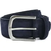 Suitable Semsket Skinnbelte Navy Blå Mørkeblå Størrelse