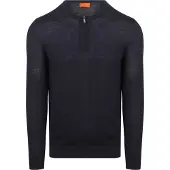 Suitable uitable Crew Zip Merino Navy Mørkeblå Blå tørrele