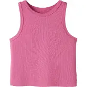 Name It Kids Crop Top - Rib - Noos - NkfNakal - Strawberry Månen - - 11-12 år (146-152) - Singlet