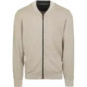 Casamoda Vest Glidelås Struktur Beige Størrelse
