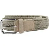 Profuomo Vokset Flettet Belte Beige Khaki Størrelse