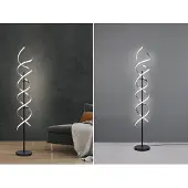 TRIO LED-gulvlampe Sequence, dimbar, CCT, aluminium